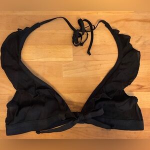 We Are Hah Ruffled Halter Bralette